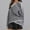 Gray, variant on Women's Casual Loose Cardigan Sweater Jacket, Open Front Knit Cardigan for Ladies
