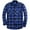 Blue, variant on Men's Plaid Shirt, Mens Lapel Plaid Casual Shirt Flannel Loose Comfort Soft Shirt, Long Sleeve Shirt, Flannel Shirt for Men Purple M
