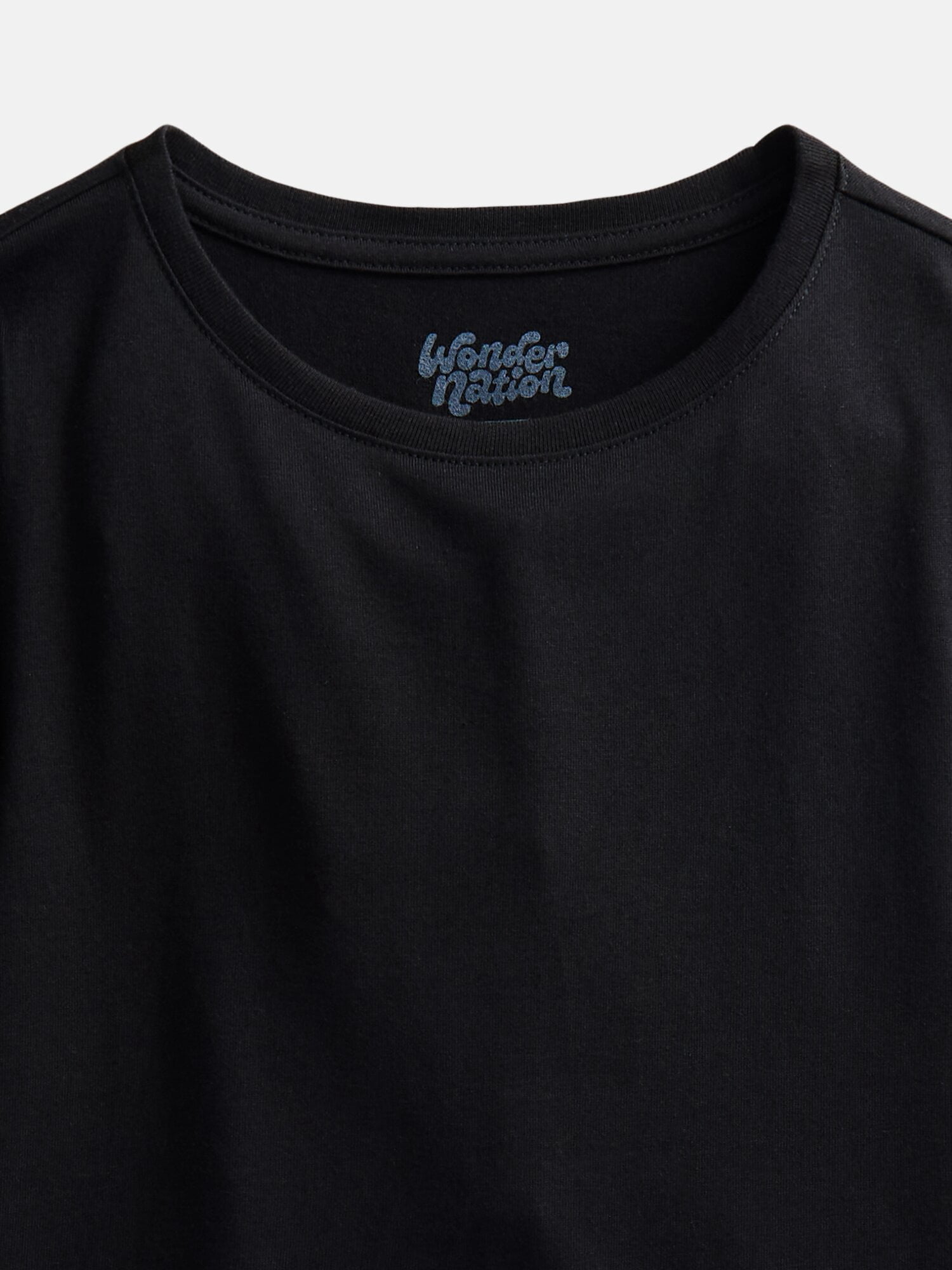 Wonder Nation Girls Kid Tough Tee with Long Sleeves, Sizes 4-18 & Plus