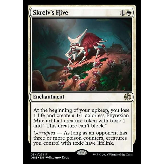 MtG Phyrexia: All Will Be One Rare Skrelv's Hive #34