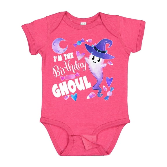 Inktastic I'm the Birthday Ghoul Cute Halloween Ghost Boys or Girls Baby Bodysuit