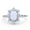 White Opal, variant on Co. Oval Halo Ballerina Women Engagement Ring Aquamarine 925 Sterling Silver