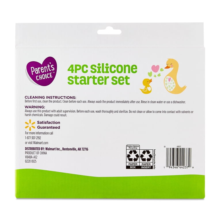 Parent's Choice Silicone Baby Feeding Starter Set, 4-Piece photo 4