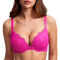 thumbnail image 1 of Sostén DOBREVA Push Up con Encaje, Aro y Escote Profundo 32B Rosa, 1 of 4