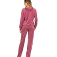 thumbnail image 3 of SAYFUT Women's 2 Piece Solid Velour Tracksuit Long Sleeve Hoodies Sweatshirt Sweatpants Sweatsuit Set Hoodie Coat and Pants Sport Suits Tracksuits Sets Jogging Suit, 3 of 8