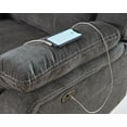 thumbnail image 6 of Othniel Power Reclining Sectional Sofa Recliner Couch with USB Ports Cup Holder Storage Chenille Gray, 6 of 8