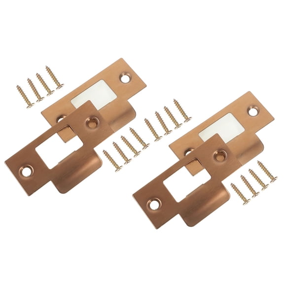 HOOWIFFY Khaki Stainless Steel Door Plate Kit for Enhanced Security, and Easy to Install Door Reinforcement Hardware