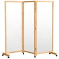 thumbnail image 2 of Oriental Furniture 5.75 ft. Tall Clear Screen on Wheels Natural - 2 Panel, 2 of 6
