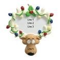thumbnail image 3 of Ornaments by Elves Personalized Antlers Tangled in Lights Christmas Tree Ornaments 2024 .25lbs, 3 of 9