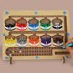 thumbnail image 4 of Juego de mesa de arte Montessori, juguete educativo, tablero de clasificación de colores, madera para juguetes de niños, 4 of 9