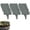 Gray, variant on YAMB Imitation Stone Garden Fence Edging, Weatherproof Cobbled Landscape Border, Interlocking Design with Ground Spikes Decorative Panel for Lawn Flower Bed Yard Outdoor (Black, 15Pcs)
