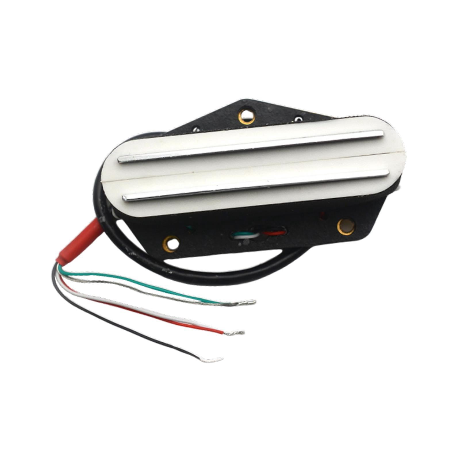 JWQFBC Electric Guitar Humbucker Bridge Pickup Double Rail Easy to Install Multipurpose White 16K