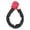 Red, variant on Rupoun 0.8 in (20mm) 41000 LBS Break Strength Synthetic Soft Shackle Recovery Rope with Protective Sleeve for Full-Size Trucks, Large SUVs, ATVs, Off-Road Vehicles - Black Color