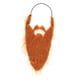 thumbnail image 2 of Maquillaje de barba larga falsa, disfraz novedoso con cuerda elástica para Papá Noel navideño. Marrón 44cm, 2 of 9