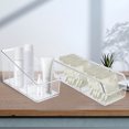 thumbnail image 2 of Caja de almacenamiento de cosméticos para bolsitas de té con soporte para control remoto, cesta de almacenamiento transparente para refrigerador, para escritorio del hogar, 2 of 5