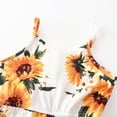 thumbnail image 4 of Mothers Day Gifts Summer Matching Mother Daughter Baby Sleeveless Sunflower Pattern Romper Jumpsuit With Pocket Family Set Family Matching Outfits, 4 of 5