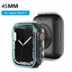 thumbnail image 1 of Reemplazo Luminous Hollow Bracelet Case Frame Watch Cover para iWatch 7 41/45mm Ndcxsfigh Para estrenar, 1 of 7