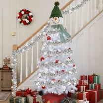 Upgraded Christmas Tree Pendant Pull Flower Ribbon 2 Meters Wool Strips Hanging Ornaments Suitable For Christmas Tree Window Decoration W