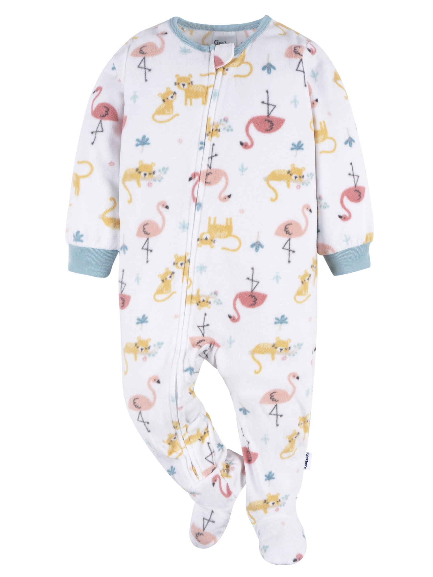 Gerber Baby and Toddler Neutral Microfleece Blanket Sleeper Pajamas, 3-Pack, Sizes 0/3M-5T