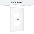 thumbnail image 4 of ZICANCN Outlet Covers Wall Plate, Winter Snowflake Vintage Deer Light Switch Cover Decorative, Duplex Toggle Combo 1-Gang, 4 of 9