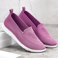 thumbnail image 3 of Vedolay Women Cute Sneakers Women's Leisure Shoes Flat Nurse Shoes Comfortable Walking Knit Loafer Sneaker,Purple 6.5, 3 of 5