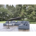 thumbnail image 5 of HomeRoots 11' Dark Gray Polyester Round Tilt Cantilever Patio Umbrella With Stand, 5 of 5