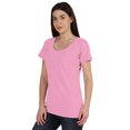 thumbnail image 3 of Inkmeso Inkmeso T-shirt à Encolure Dégagée pour Femmes à Manches Courtes d'Été, T-shirt Basique, 3 of 7