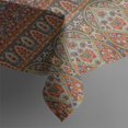 thumbnail image 2 of Orange Boho Ethnic Paisley Pattern Rectangle Tablecloth 60"x120",Waterproof Polyester Rectangle Table Cloth, Wipeable Spillproof Polyester Tablecloth for Dining, Camping, Indoor and Outdoor, 2 of 6