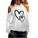 thumbnail image 1 of Camisetas divertidas para mujer, camisetas con hombros descubiertos, camisetas de manga larga de Color sólido, camisas holgadas, blusas, camisetas Pompotops gfhjh18455, 1 of 6