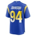 thumbnail image 3 of Men's Nike Desjuan Johnson Royal Los Angeles Rams Home Game Jersey, 3 of 6