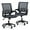 Gray, variant on Magshion Set of 2 Office Chairs Mid Back Swivel Desk Chairs, Height Adjustable Ergonomic Mesh Computer Chairs with Armrest & Lumbar Support, Red