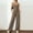 *Khaki, variant on ClodeEU Women's Spaghetti Strap Wide Leg Jumpsuit,Elegant Casual Long Romper Black,Women's Plus L