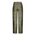 thumbnail image 4 of Diufon Pajama Pants for Men Cotton Soft Comfy Plaid Elastic Waist Straight Leg Casual Home Sleep Pants, 4 of 5