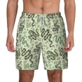 thumbnail image 3 of Uemuo Green Snake Pattern Mens Swim Trunks Quick Dry Board Shorts with Mesh Lining, Stretch Beach Shorts Quick Dry No-Chafing Board Shorts-XX-Large, 3 of 9
