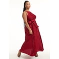 thumbnail image 3 of June & Vie Women's Plus Size Pleated Halter Maxi Dress, 3 of 6