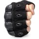 thumbnail image 4 of Guantes tácticos sin dedos para moto, motocicleta, ciclismo, escalada, senderismo, caza, para tiro, caza, motociclismo, escalada (XL-negro), 4 of 5