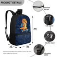 thumbnail image 5 of Uourmeti Dinosaur Pattern Backpack for Teenagers, 17 Inch Smooth Zipper Smooth Double Zipper School Backpack for Travel Hiking, 5 of 6