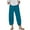 Blue, variant on WIZUTIZ Palazzo Pants for Women Plus Size Oversized Trendy Loose Wide Leg Summer Pants Spandex Elastic High Waist Dress Pants Solid Asymmetrical Cropped Pants Swim Vacation Blue