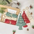 thumbnail image 2 of Christmas Tree Macrame Kit  Christmas Handmade Macrame Woven Tree DIY Kit  Woven Macrame Christmas Trees DIY KIT Wall Hangings  Christmas Tree Macrame Boho Hangings Decor, 2 of 8