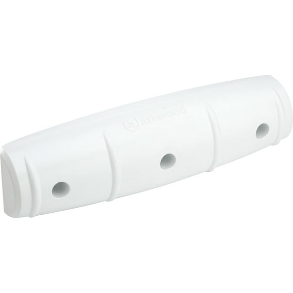 Attwood Marine Boat Dock Edge 93532-1 SoftSide; Straight Edge Guard; White; Polymeric; Three 5/16 Inch Holes Pattern Mounting; Seamless One-Piece Construction