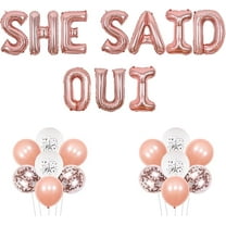 Paris Theme Bridal Shower Decorations for Women She Said Oui Balloons Banner French Balloon French Themed Bridal Shower Decor for Engagement Wedding Bachelorette Birthday Party Supplies