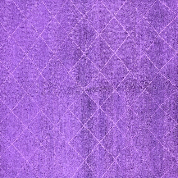 Ahgly Company Indoor Square Oriental Purple Industrial Area Rugs, 5' Square