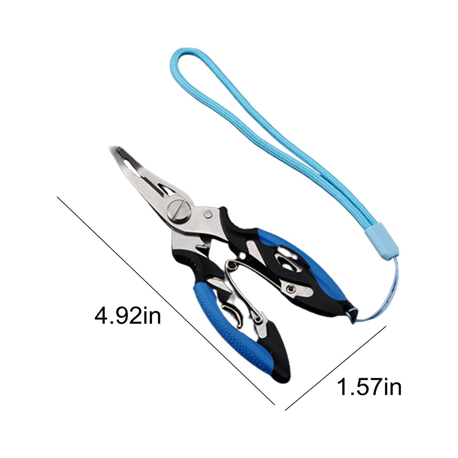 Pince de pêche multifonction en acier inoxydable, ciseaux coupe-ligne de poisson, dissolvant d'hameçon, anneau fendu