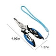thumbnail image 3 of 100Fens Stainless Steel Fishing Pliers With Sheath,Hook Removers,Braid Cutters,Split Ring,Saltwater Fishing Pliers, 3 of 6