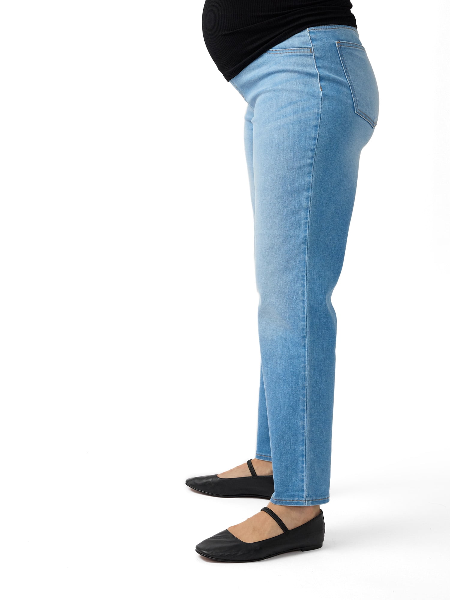 Ingrid & Isabel For Every Belly Women's Maternity Straight Denim Jean, Sizes S-XXL