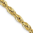 thumbnail image 5 of 10K Yellow Gold Y 4.25mm Semi-Solid Rope Chain Necklace Size 26, 5 of 5