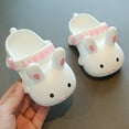 thumbnail image 4 of TAIAOJING Girls Slippers For Toddlers Kids Cute Bunny Summer Indoor Outdoor Slides Comfortable Casual Sandals For Daily Wear Cozy 9.5-10Y, 4 of 5