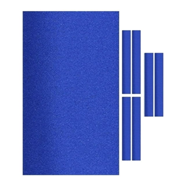 S SERENABLE Billiards Table Cloth, Pool Table Cushion Set, Professional Snooker and 6 Pieces Strips Billiard Pool Tablecloth Billiard Cloth, S Blue