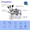 thumbnail image 2 of Bateria de cocina Tramontina Turim Con Antiadherente Starflon Max en Aluminio Negro 24 piezas, 2 of 7