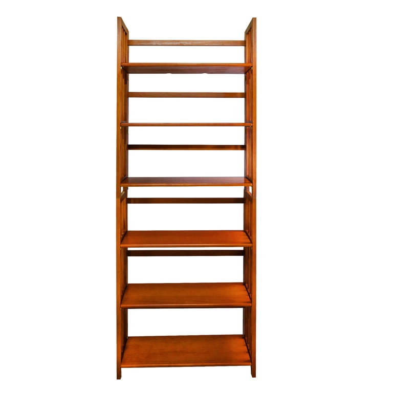 Casual Home 3-Shelf Folding Stackable Bookcase, Honey Oak photo 7